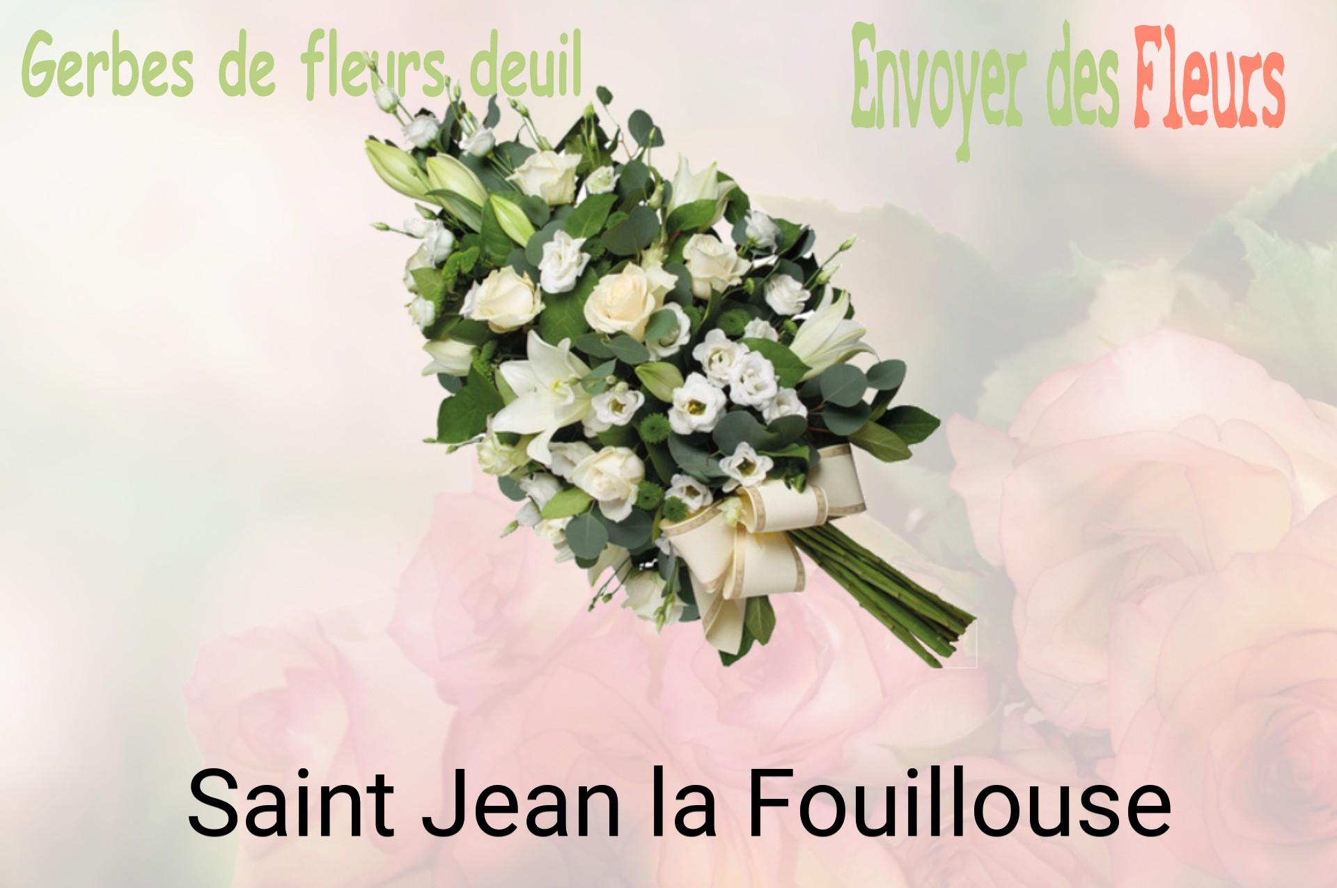 Gerbe de fleurs de deuil livrée à Saint-Jean-la-Fouillouse